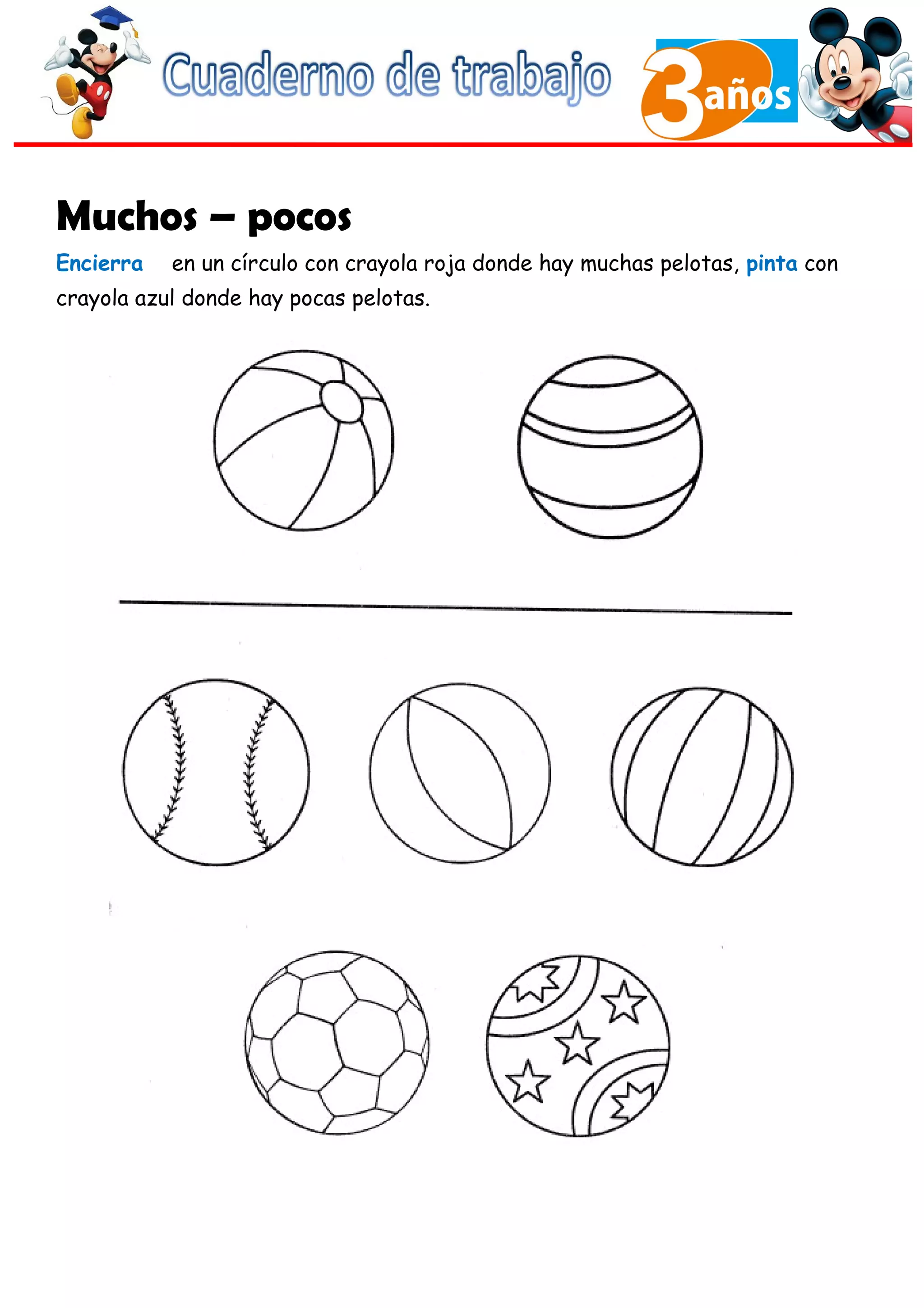 Cuaderno de Trabajo III - 3 Años Matematicas | DOC