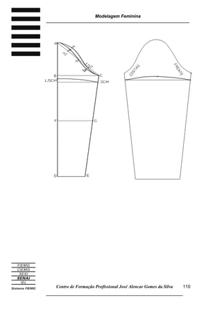 Modelagem Feminina
_____________________________________________________________________
Centro de Formação Profissional José Alencar Gomes da Silva
__________________________________________________________________
110
 