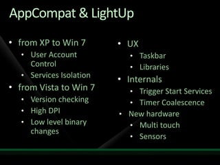 AppCompat & LightUpfrom XP to Win 7