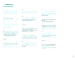 Parrish, Adam. (Accessed: 2015, August).
Simple Android icon size guide for Lollipop 5.1.
https://www.creativefreedom.co.uk/icon-de-
signers-blog/simple-android-icon-size-guide-
for-lollipop-5-1/
References
1
8
15
16
17
18
10
12
13
14
11
9
2
3
4
5
6
7
Statistica. (2015, July). Number of apps
available in leading app stores as of July 2015.
http://www.statista.com/statistics/276623/
number-of-apps-available-in-leading-app-
stores/
Saccomani, Pietro. (2015, March 10). App store
optimization in 9 steps.
http://www.mobiloud.com/blog/2015/03/
app-store-optimization-9-steps/
Johnson, Robin.(2015, March 17). Actionable
tips for app store optimization [infographic].
https://blog.optimizely.com/2015/03/17/
actionable-tips-for-app-store-optimization-in-
fographic/
iOS Developer Library. (Accessed: 2015,
August). Icon and image sizes.
https://developer.apple.com/library/ios/
documentation/UserExperience/Conceptual/
MobileHIG/IconMatrix.html
Galazzo, Laurie. (2015, March 6). Apple App
Store vs. Google Play Store: 3 major ASO
differences.
http://www.applift.com/blog/ios-app-store-
google-play.html
Urban, Diana. (2015, February 6). How to name
your app to get more downloads.
http://info.localytics.com/blog/how-to-name-
your-app-to-get-more-downloads
Kissmetrics. (2013, June). App store
optimization – a crucial piece of the mobile
app marketing puzzle
https://blog.kissmetrics.com/app-store-opti-
mization/
Perez, Sarah . (2014, October 3). Roughly half
of users are finding apps via app store search,
says study.
http://techcrunch.com/2014/10/03/roughly-
half-of-users-are-finding-apps-via-app-store-
search-says-study/
Anderson, Chris. (Accessed: 2015, August).
About me.
http://www.longtail.com/about.html
See Tune.
Tune. (Accessed 2015, August).
How users find apps.
http://in.tune.com/MAT-How-Users-Find-Apps
Chou, Jacky. 2015, Jun 11. Extensive guide to
app store optimization (aso) in 2015 – part 1:
apple app store.
http://www.trademob.com/app-store-optimi-
zation-guide-apple/
Statistica. (2014, September) Smartphone app
awareness and discovery channels of users in
the United States as of September 2014.
http://www.statista.com/statistics/268054/
find-smartphone-apps-for-download/
See Chou.
Walz, Alex. (2015, May 27). Deconstructing the
app store rankings formula with a little mad
science.
https://moz.com/blog/app-store-rankings-for-
mula-deconstructed-in-5-mad-science-exper-
iments
Developer. (Accessed 2015, July). App Store
product page.
https://developer.apple.com/app-store/prod-
uct-page/
See Galazzo.
 