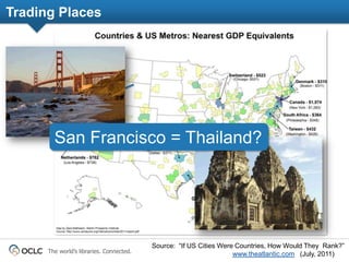 Trading Places




        San Francisco = Thailand?




                                          Source: “If US Cities W...