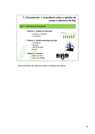 Este seminário de 30 horas teria 3 módulos de teoria.




                                                        63
 