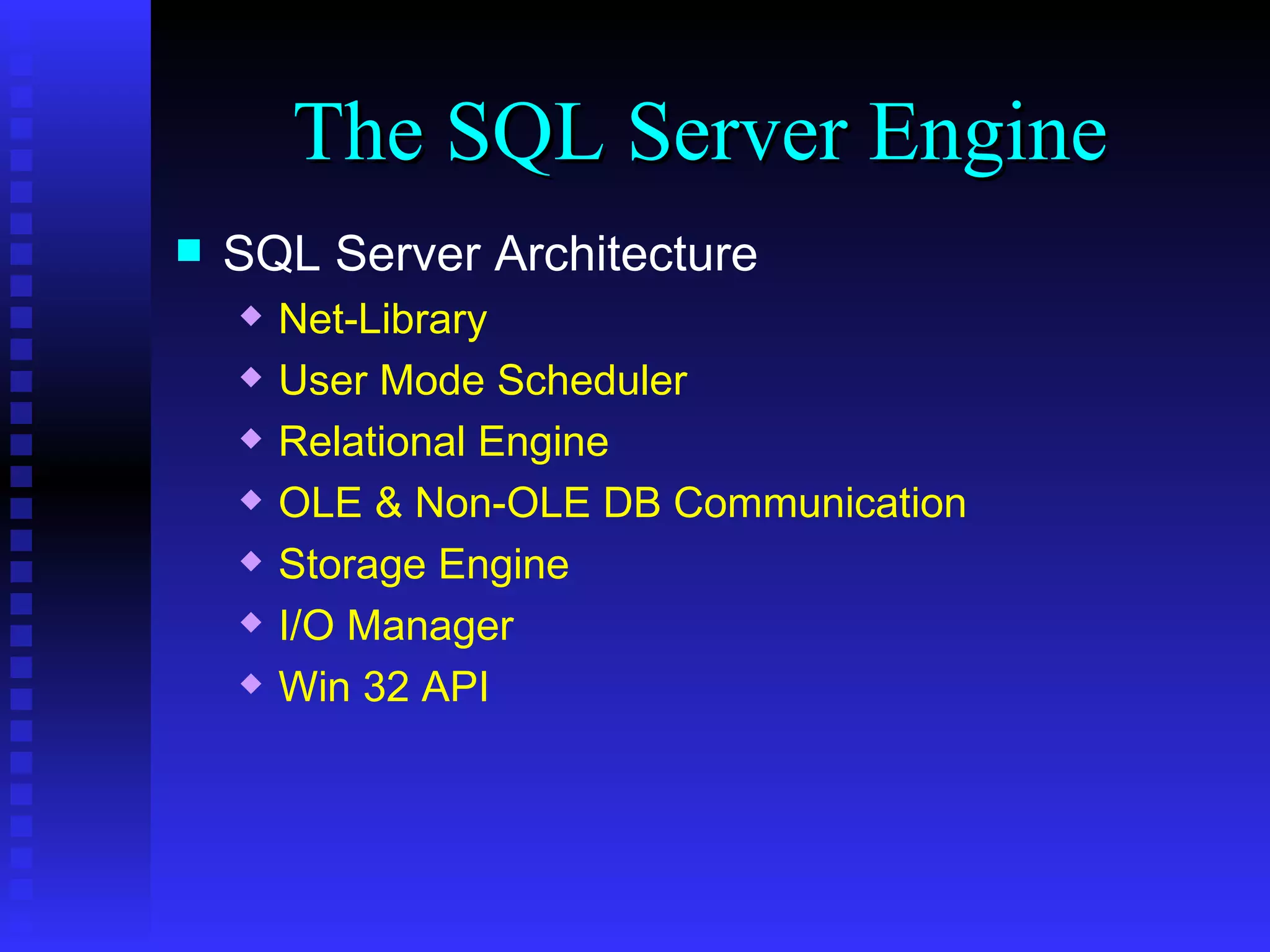 SQL Server 2000 Research Series - Architecture Overview | PPT