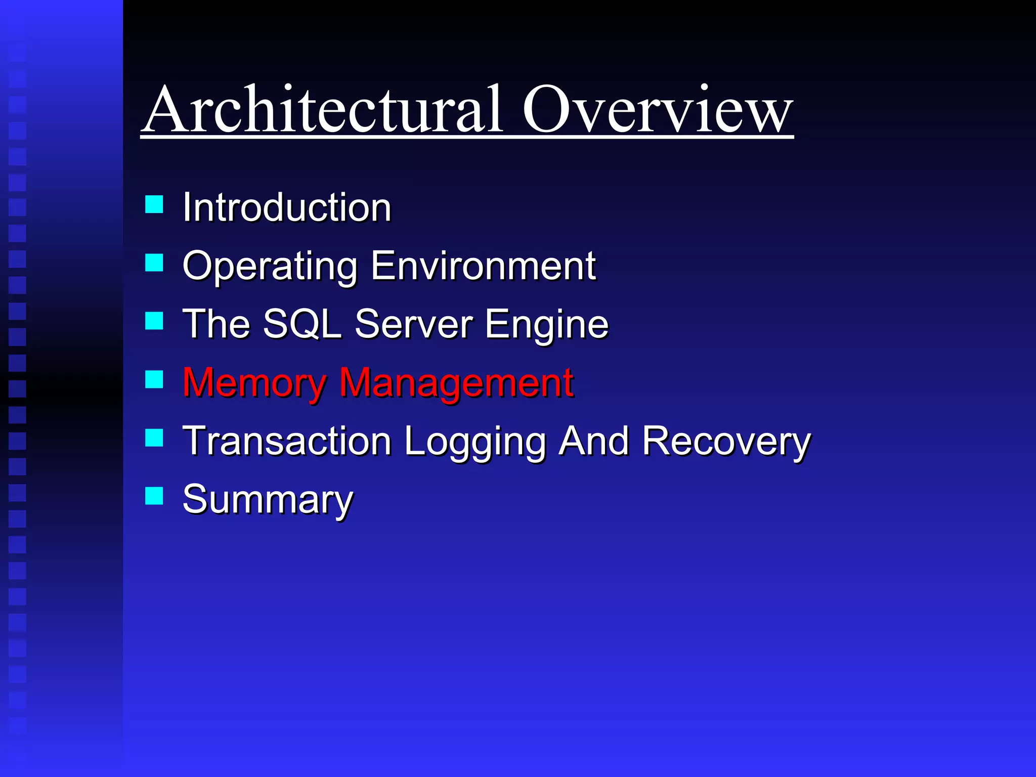 SQL Server 2000 Research Series - Architecture Overview | PPT