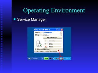 Service Manager Operating Environment 