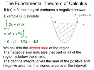 3 areas, riemann sums, and the fundamental theorem of calculus x | PPTX