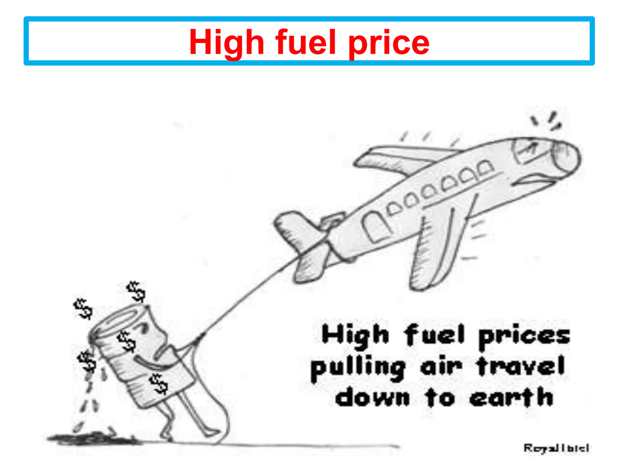 High fuel price
 