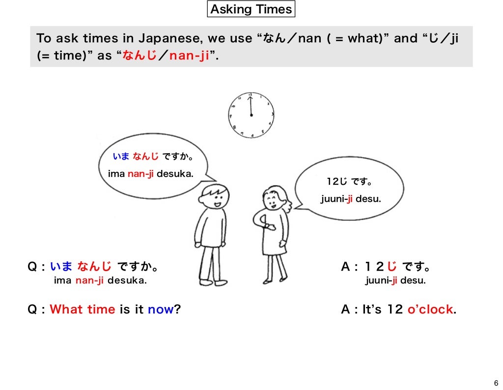 Lesson 3 asking & telling time in Japanese grammar_2