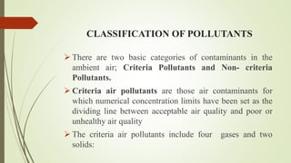 Pollutants Classification 3 Atmospheric pollution .pptx