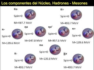 Los componentes del Núcleo, Hadrones - Mesones
 