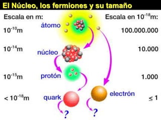 El Núcleo, los fermiones y su tamaño
 