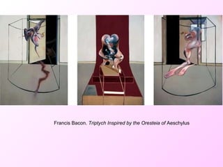 Francis Bacon.  Triptych Inspired by the Oresteia of  Aeschylus 