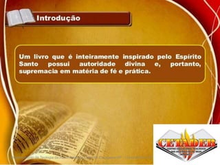 Departamento de Teologia da Assembléia de Deus de Caçapava-SP - Curso Básico CETADEB 34
 