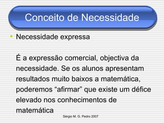 Avaliação de necessidades | PPT