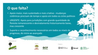 Ferramentas para Apoiar Estratégias  Subnacionais de REDD+ 