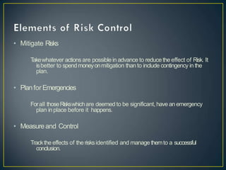 3 b. project life cycle and risk management | PPTX