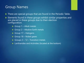 3b. The periodic table and trends.pptx 11 | PPTX