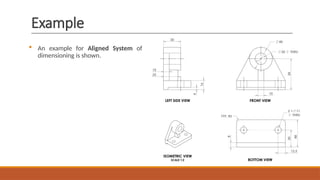 Dimensioning Engineering Example Comprehensive Guide to Dimensioning in CAD Drawings for Engineering | PPTX