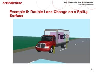 16
Edit Presentation Title on Slide Master
Edit Date on Slide Master
Example 6: Double Lane Change on a Split-µ
Surface
 