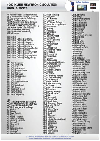 JL. Ciwulan No. 28 Bandung 40114 Phone : 022 - 7273865, 022 - 7234248 Fax : 022 - 7273865
Website : www.newtronic - solution.com Email :info@newtronic-solution.com
 