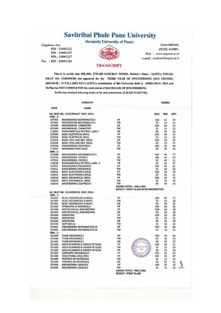 university transcript 3 (1) | PDF