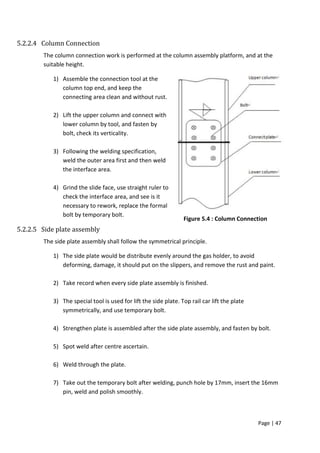 Steel Work Column Leveling Procedure.pdf projrep | PDF