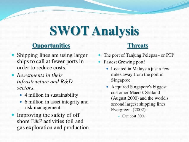 Swot analysis for the port of singapore essay image