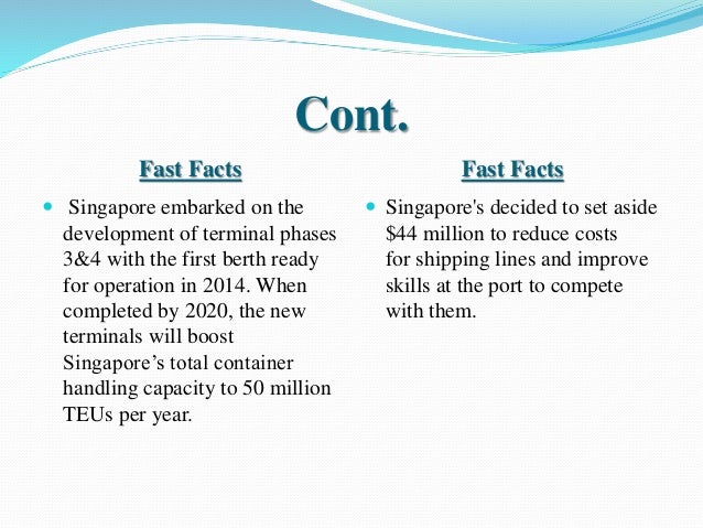 Swot analysis for the port of singapore essay 08 image