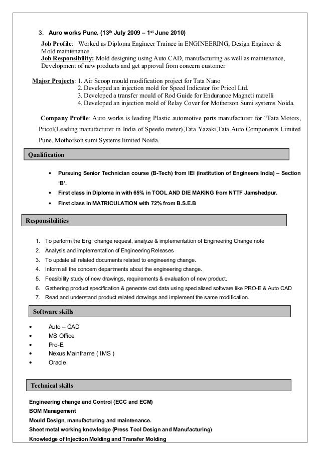 Resume gathering checklist