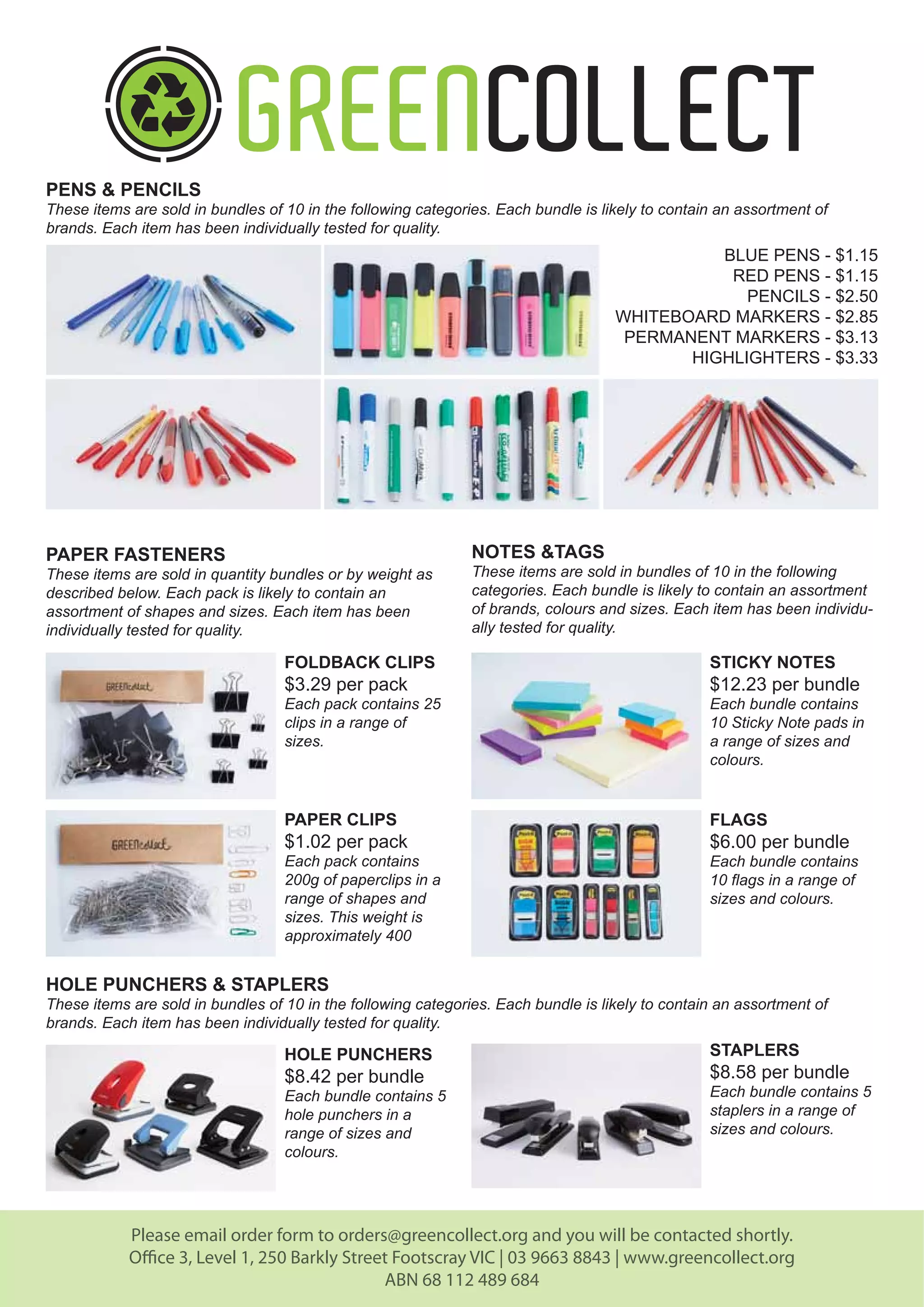 Client Stationery Catalogue PDF