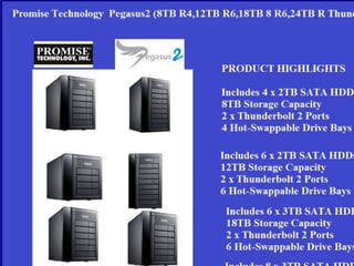 Pegasus2 R8 32TB (8 x 4TB SATA) RAID System
 