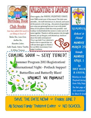 March Newsletter Online