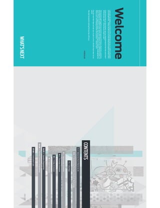 1//WelcomefromPatrick&Ari
8//WednesdaySchedule
3-4//EnvisioningtheNearFutureofTechnology
9//ThursdaySchedule
25-26//PartnerCompanyBiographies
10//FridaySchedule
14-22//SpeakerBiographies
27-28//InnovationLab
7//SiteMap
CONTENTS
13//EventSessions
Welcome
Lastyearweaskedyoutolookattheworldaroundyouinordertobroaden
yourperspective.Todayweaskyoutolookaheadandexplorewhat’snext.
Ifthefutureliesonthehorizon,areyoulookingbeyondthehereandnow?
Whatdoyousee?Whatdoyouhopetosee?
Wehavebroughttogetheraneclecticgroupofthinkers,dreamers,explorers,
andteacherstopresenttheirviewsandvisionsofourcollectivefuture.In
eachoftheirrespectiveareas,theyarepushingboundaries,challengingthe
statusquo,andhelpinganswerthequestion–what’snext?
Forthenextfewdaysweaskyoutojoinusfora30,000footviewofour
world.
Welookforwardtotakingthisjourneywithyou.
—PATRICK&ARI
WHAT’SNEXT
 
