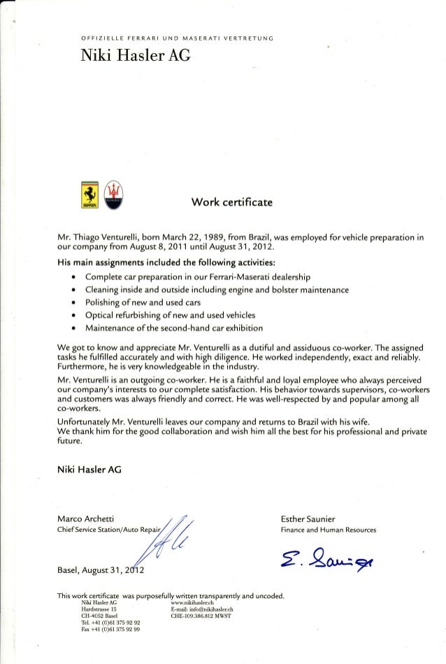 recommendation letter letter of recommendation mechanic