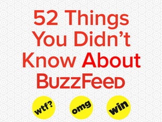 52 Things 
You Didn’t 
Know About 
 