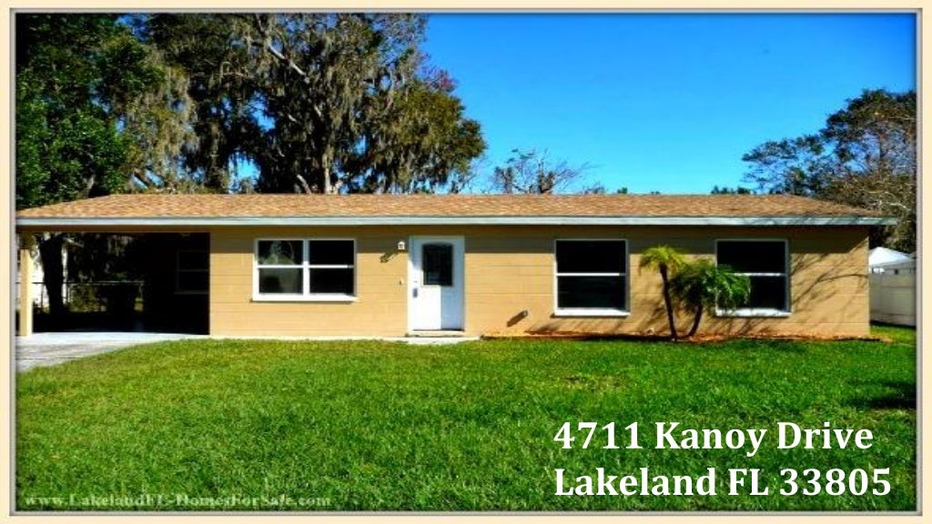 3 Bedroom lakeland fl home for sale 4711 kanoy dr