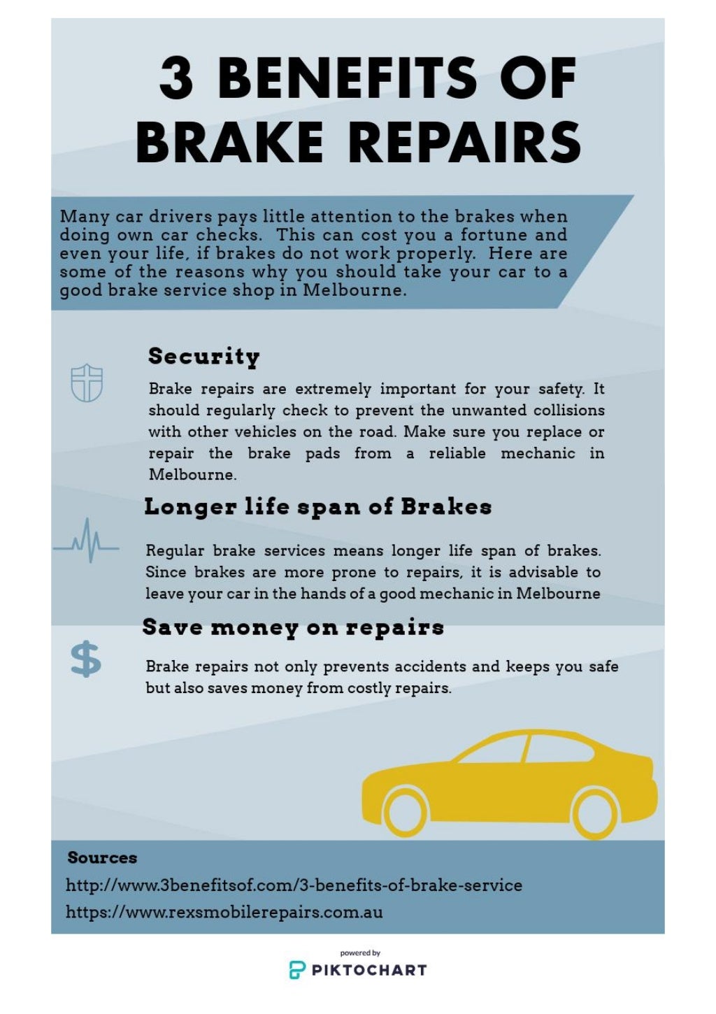 3 Benefits of Brake Repairs Infographics