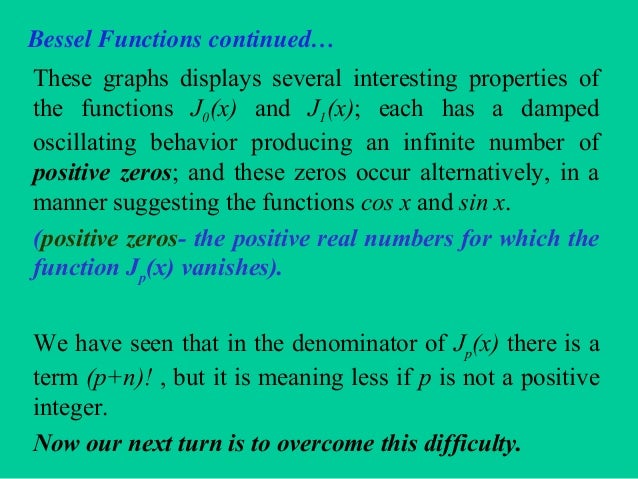 3 Bessel S Functions