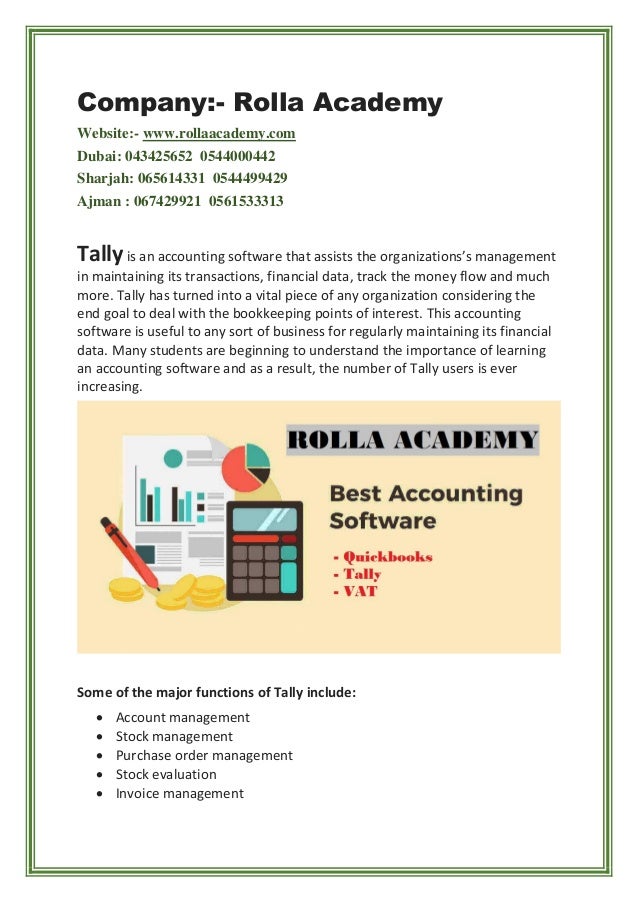 3 best accounting courses softwares in dubai for business