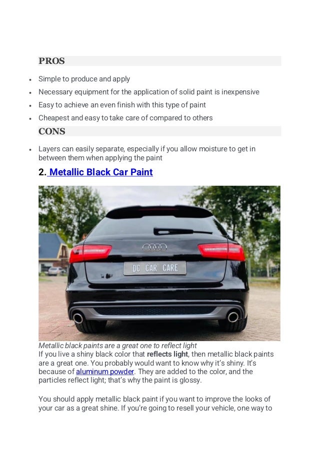 3 Best Different Types of Black Paint for Cars