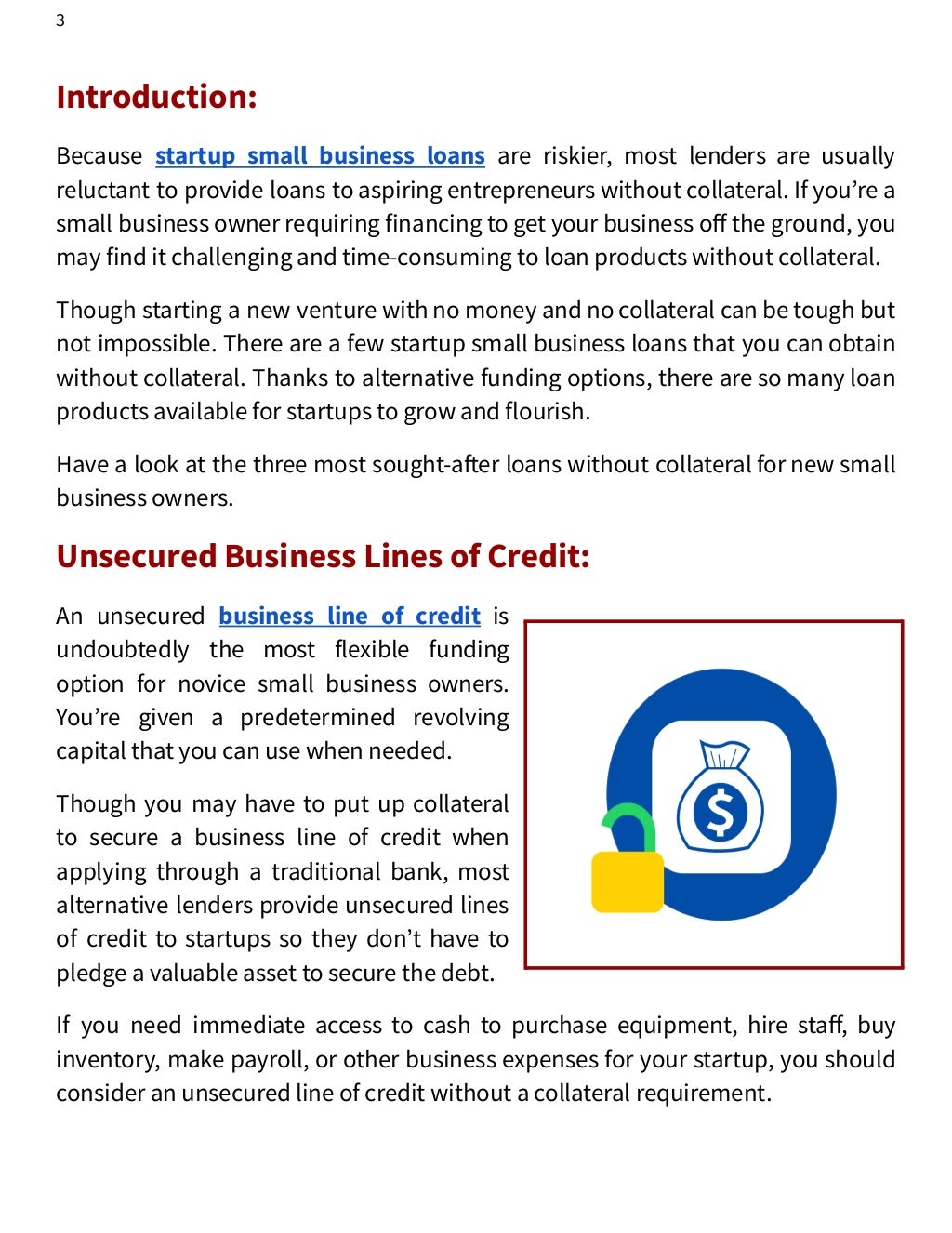 3 best funding options for small businesses with no collateral