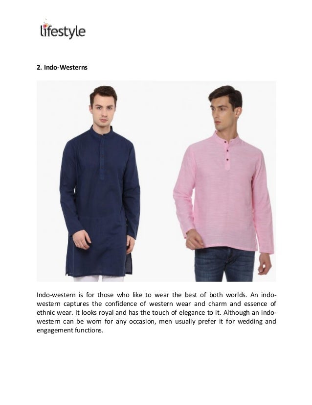 different types of mens ethnic wear