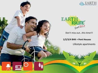 Don’t miss out...this time!!!
1/2/3/4 BHK + Pent Houses
Lifestyle apartments
 