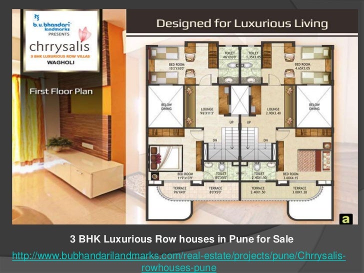 3 BHK Luxurious Row houses in Pune for Sale