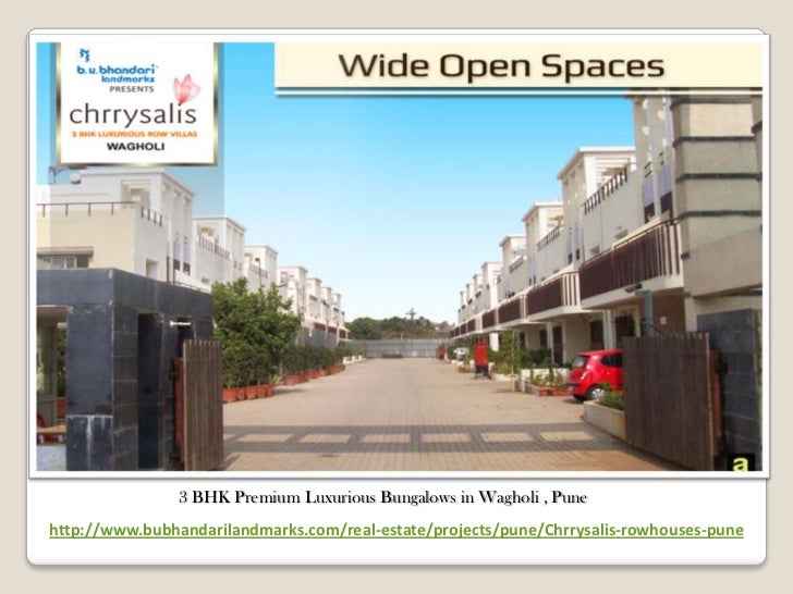 B.U Bhandari Landmarks Chrrysalis 3 BHK luxurious row houses in