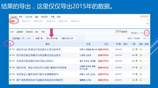 结果的导出，这里仅仅导出2015年的数据。
17
 