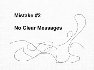 Mistake #2
No Clear Messages
 