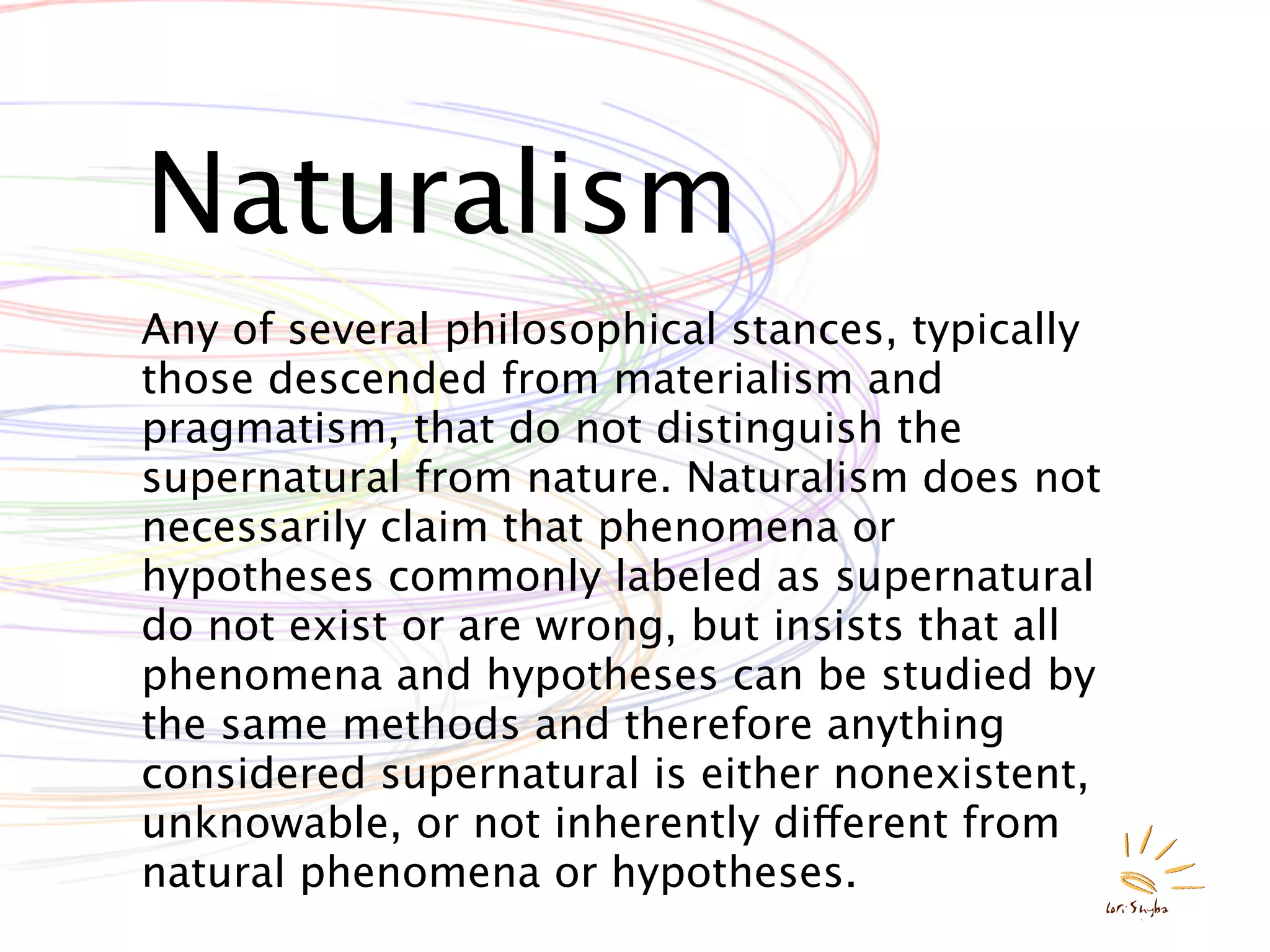 "Isms" of Philosophy