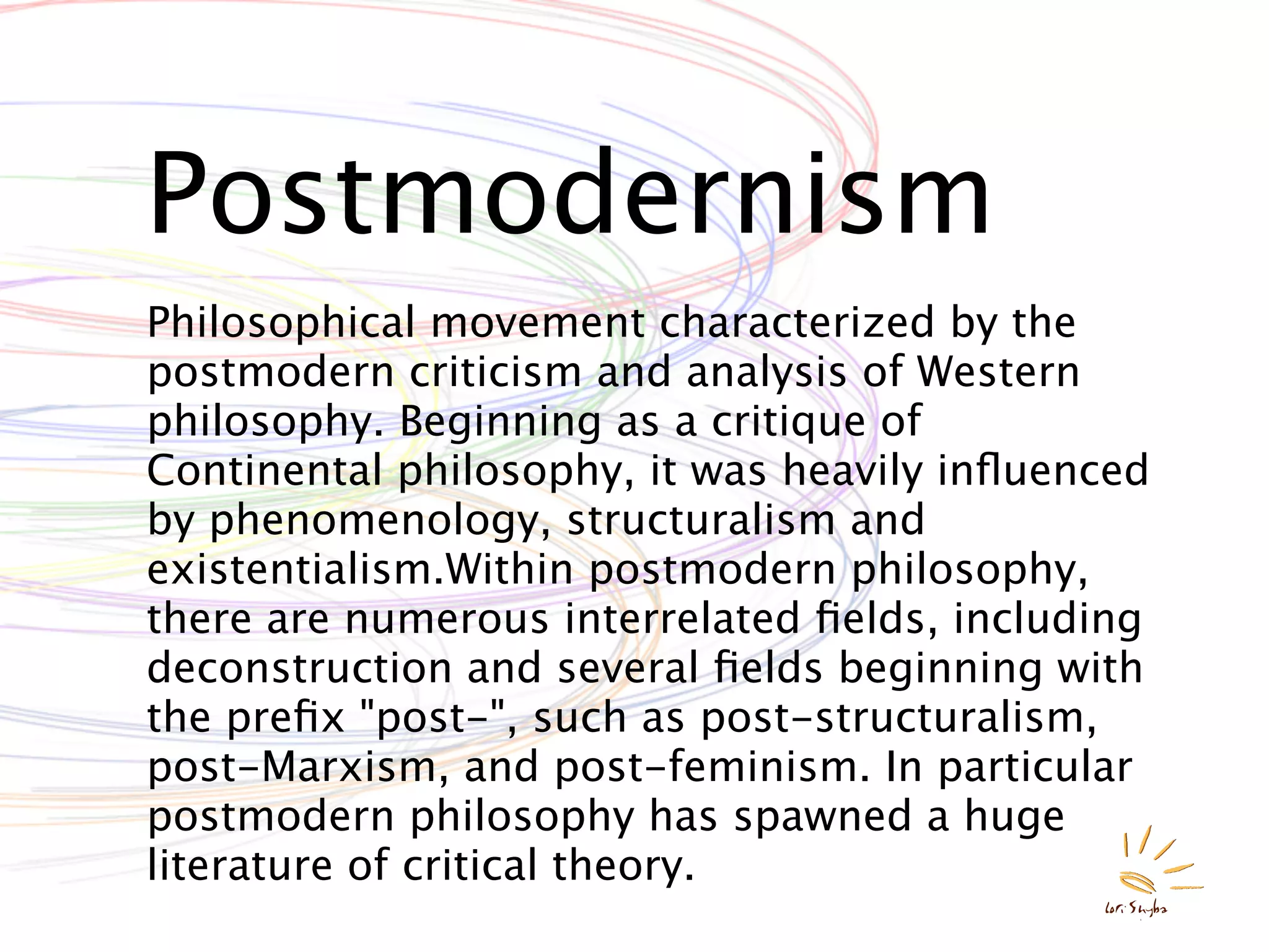 "Isms" of Philosophy
