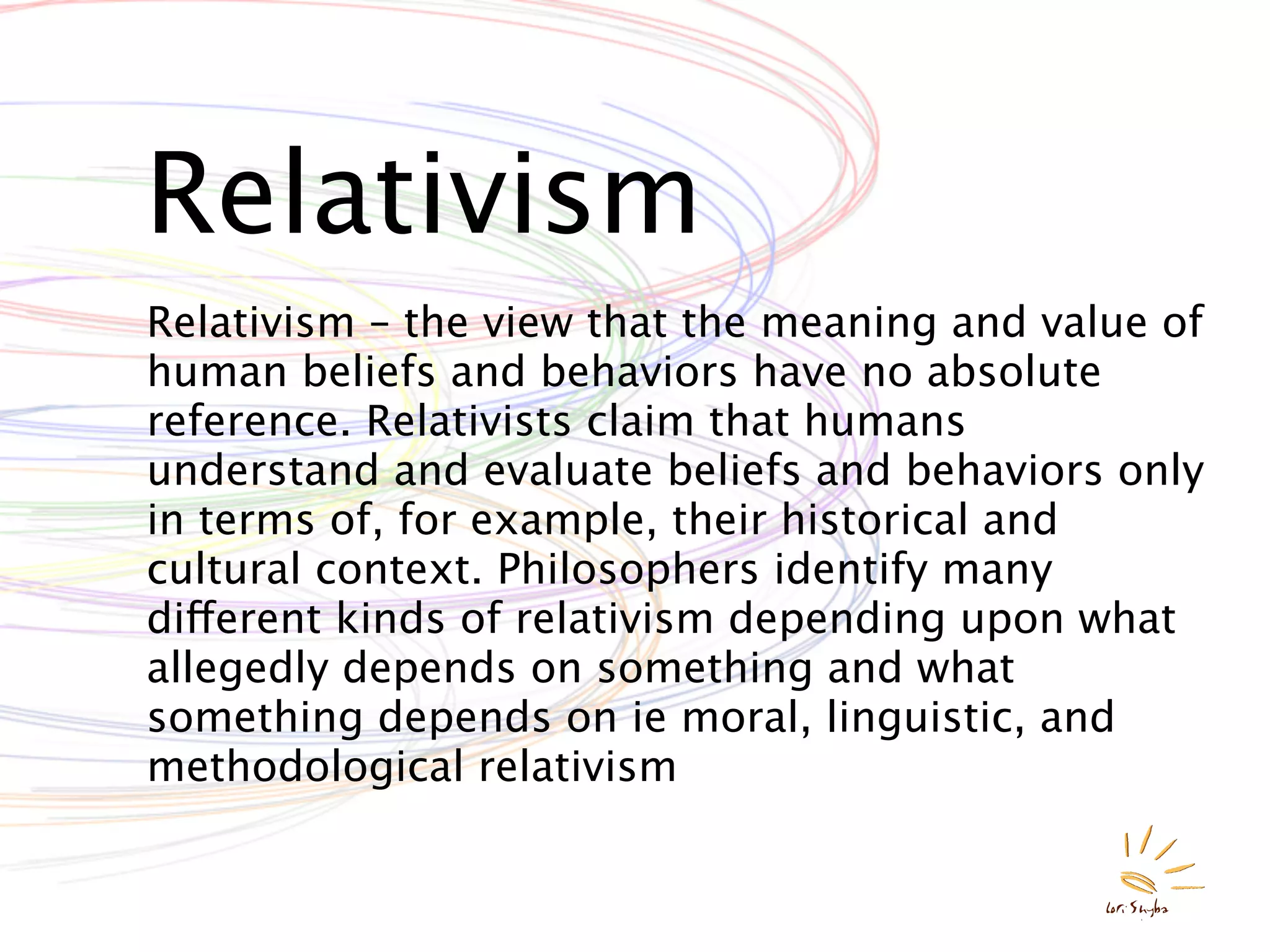 "Isms" of Philosophy